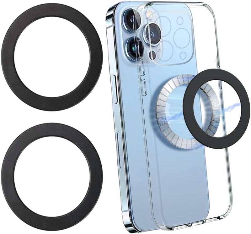 KALAPOP for Magsafe Magnetic Ring,2 Pack- Compatibile with MagSafe Accessories/Charger/Mount/Wallet/Case/Kindle for iPhone 17/Air/16/15/14/13/12/11, Pixel 9, Samsung Galaxy Z Fold/Z Flip/S - Image 1